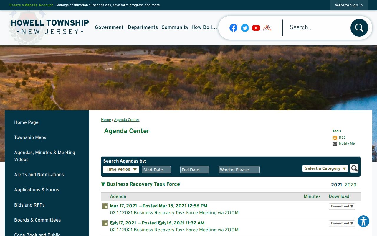 Howell neighbors township agendas and minutes source